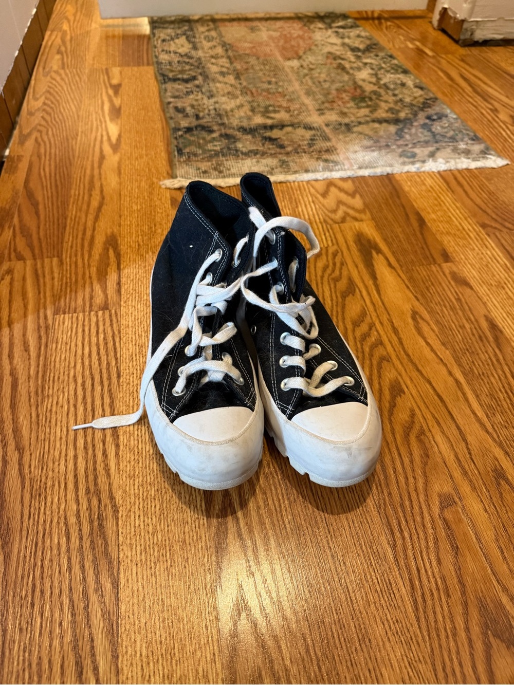 Converse Black and White High-Top Sneakers